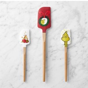Williams Sonoma NWT The Grinch™ Christmas Spatulas, set of 3